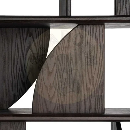 Estantería marrón de madera de caucho 180x38x161cm - Ixia - 617246IX - foto-secundaria-5