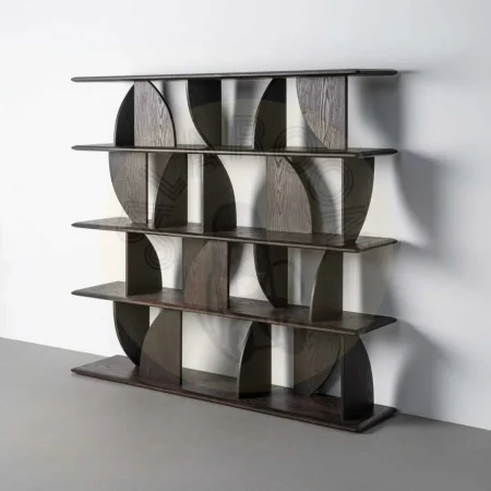 Estantería marrón de madera de caucho 180x38x161cm - Ixia - 617246IX - foto-secundaria-9