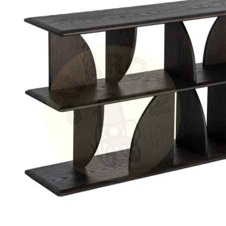 Estantería marrón en madera de caucho 180x38x83cm - Ixia - 617247IX - foto-secundaria-2