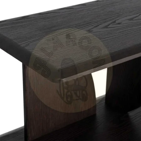 Estantería marrón en madera de caucho 180x38x83cm - Ixia - 617247IX - foto-secundaria-3