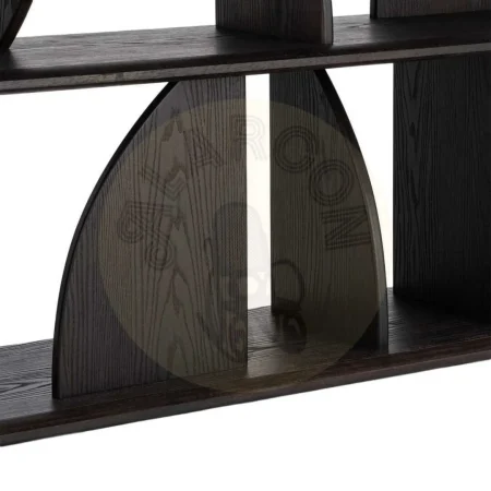 Estantería marrón en madera de caucho 180x38x83cm - Ixia - 617247IX - foto-secundaria-7
