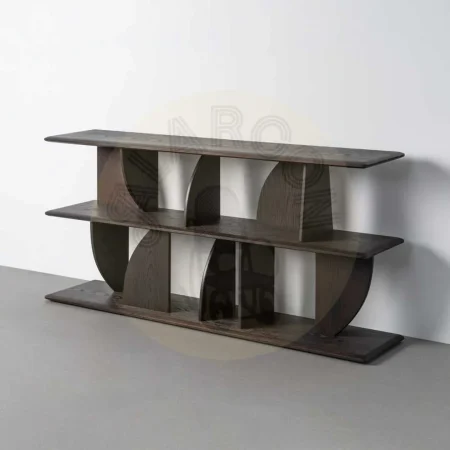 Estantería marrón en madera de caucho 180x38x83cm - Ixia - 617247IX - foto-secundaria-9