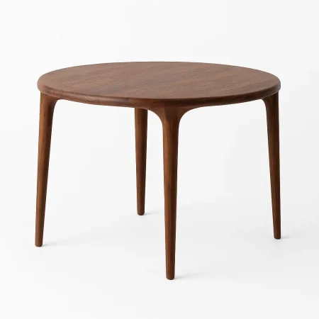 Mesa de comedor de madera de mango 130x130x75cm - Ixia - 617263IX - foto-blanco