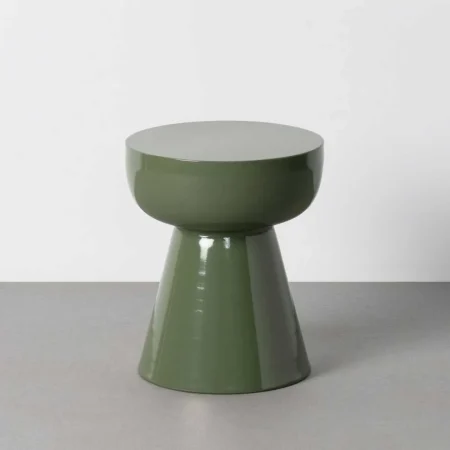 Mesita auxiliar verde de metal 34x34x40cm - Ixia - 617275IX - foto-blanco