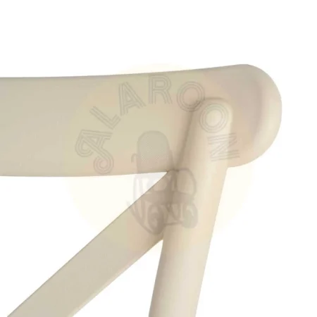 Silla apilable para exterior e interior en polipropileno color crema 53x43x88cm - Ixia - 617403IX - foto-secundaria-4