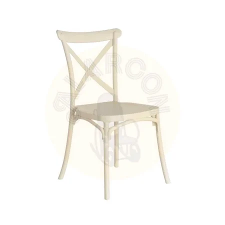 Silla apilable para exterior e interior en polipropileno color crema 53x43x88cm - Ixia - 617403IX - foto-secundaria-9