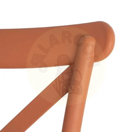 Silla apilable en polipropileno color teja apta para exterior e interior homologada para uso contract 53x43x88cm - Ixia - 617404IX - foto-secundaria-4