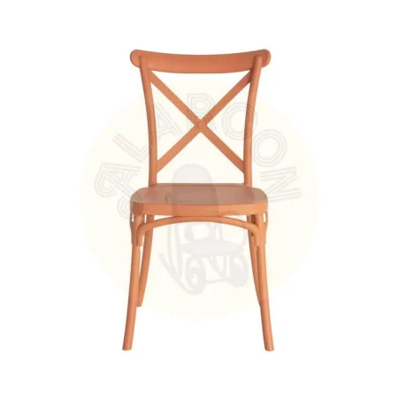 Silla apilable en polipropileno color teja apta para exterior e interior homologada para uso contract 53x43x88cm - Ixia - 617404IX - foto-secundaria-6