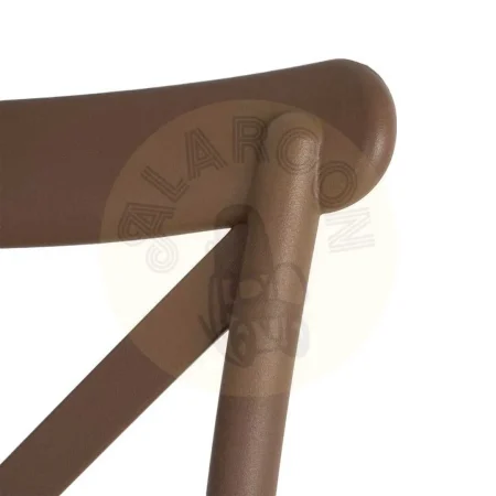 Silla apilable para exterior e interior marrón polipropileno 53x43x88cm - Ixia - 617405IX - foto-secundaria-4