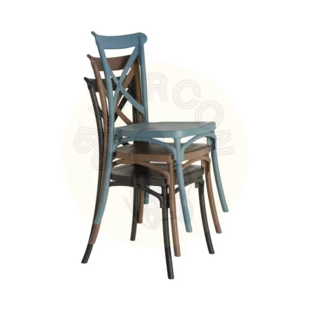 Silla apilable de polipropileno apta para exterior e interior gris antracita 53x43x88cm - Ixia - 617406IX - foto-secundaria-10