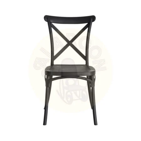 Silla apilable de polipropileno apta para exterior e interior gris antracita 53x43x88cm - Ixia - 617406IX - foto-secundaria-6