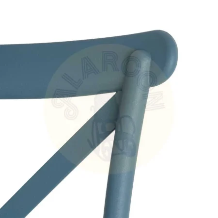 Silla apilable para exterior azul en polipropileno 53x43x88cm - Ixia - 617413IX - foto-secundaria-3