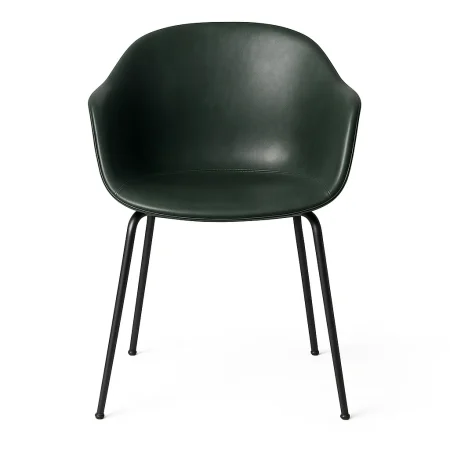 Silla verde estructura de polipropileno patas metálicas tapizada en símil piel PU con relleno de espuma 59x50.50x81.50cm - Ixia - 617414IX - foto-blanco