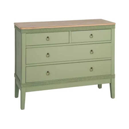 Cómoda en madera natural y verde 115x45x90cm - Ixia - 617459IX - foto-blanco