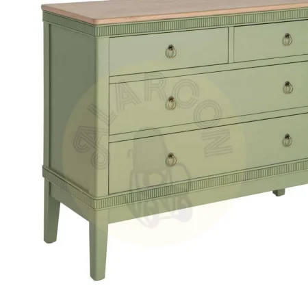 Cómoda en madera natural y verde 115x45x90cm - Ixia - 617459IX - foto-secundaria-1