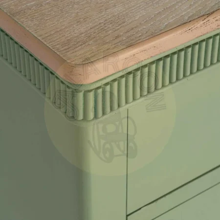 Cómoda en madera natural y verde 115x45x90cm - Ixia - 617459IX - foto-secundaria-2