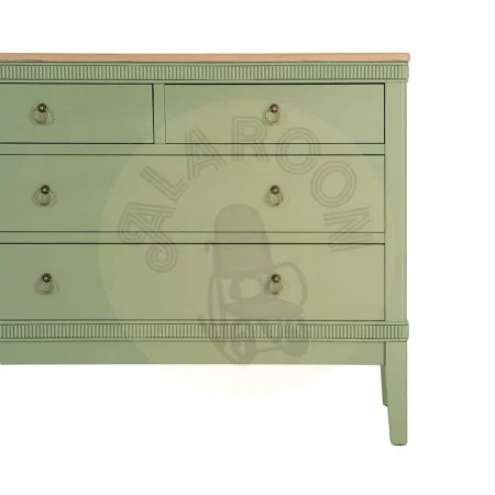 Cómoda en madera natural y verde 115x45x90cm - Ixia - 617459IX - foto-secundaria-5