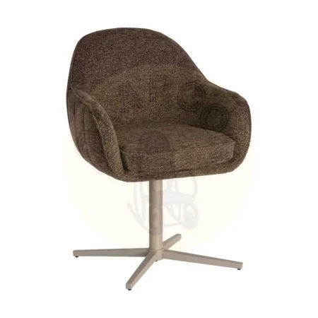 Silla tapizada giratoria con base metálica para uso contract 60x60x86cm - Ixia - 617483IX - foto-secundaria-10