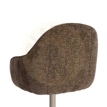 Silla tapizada giratoria con base metálica para uso contract 60x60x86cm - Ixia - 617483IX - foto-secundaria-7