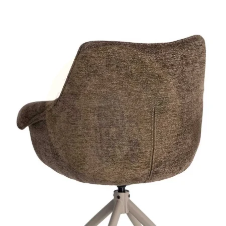 Silla tapizada giratoria 360º con autoretorno y muelles pocket spring estructura metálica 66x60x86cm - Ixia - 617484IX - foto-secundaria-8