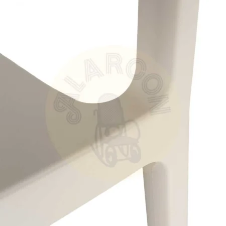 Silla apilable en polipropileno color arena con cuerda de polietileno y protección UV 56x52x76cm - Ixia - 617497IX - foto-secundaria-6