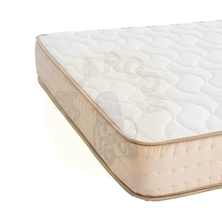 Colchón viscoelástico beige con acolchado stretch 150x190x23cm - Ixia - 618132IX - foto-secundaria-2