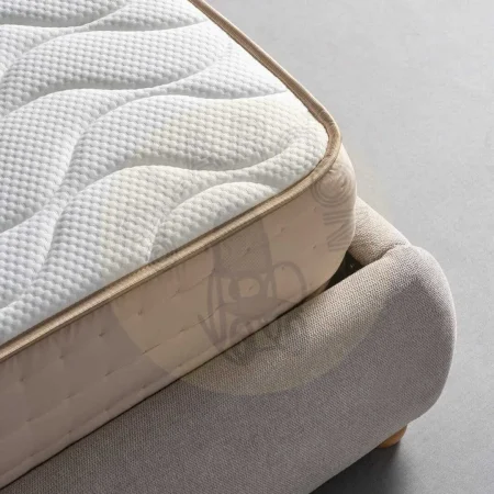 Colchón viscoelástico beige con acolchado stretch 150x190x23cm - Ixia - 618132IX - foto-secundaria-3
