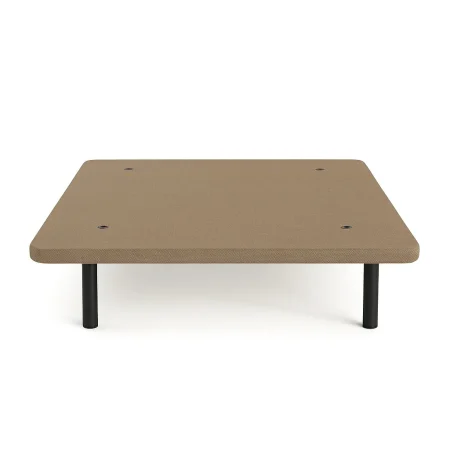 Base tapizada beige con refuerzo transversal y tejido 3D transpirable 150x190x4cm - Ixia - 618140IX - foto-blanco