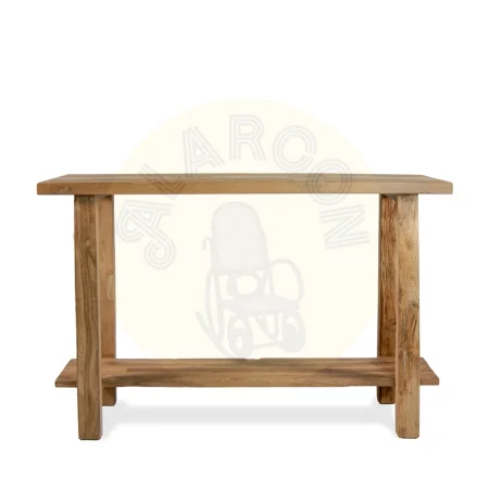 Consola Anais en madera de teca reciclada maciza hecha a mano 127x80x32cm - Moycor - 636151MYC - foto-secundaria-1