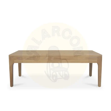Mesa de centro Terra 2 cajones madera de teca maciza hecha a mano 120x42x60cm - Moycor - 6390120MYC - foto-secundaria-3