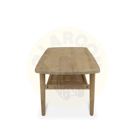 Mesa de centro Terra con 1 estante en teca maciza hecha a mano 150x42x53cm - Moycor - 6390121MYC - foto-secundaria-2