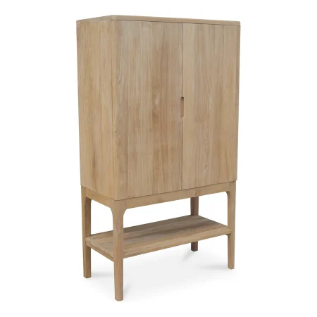 Aparador Terra 2 cajones 2 puertas en madera de teca maciza hecho a mano 90x160x45cm - Moycor - 6390420MYC - foto-blanco