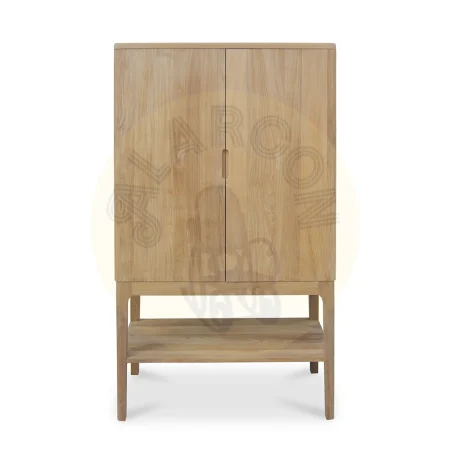Aparador Terra 2 cajones 2 puertas en madera de teca maciza hecho a mano 90x160x45cm - Moycor - 6390420MYC - foto-secundaria-1