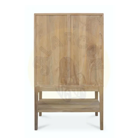 Aparador Terra 2 cajones 2 puertas en madera de teca maciza hecho a mano 90x160x45cm - Moycor - 6390420MYC - foto-secundaria-2