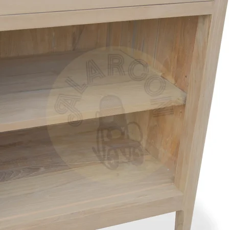 Bufet Terra 3 cajones 2 puertas correderas en madera de teca maciza hecho a mano 170x85x50cm - Moycor - 6390501MYC - foto-secundaria-5