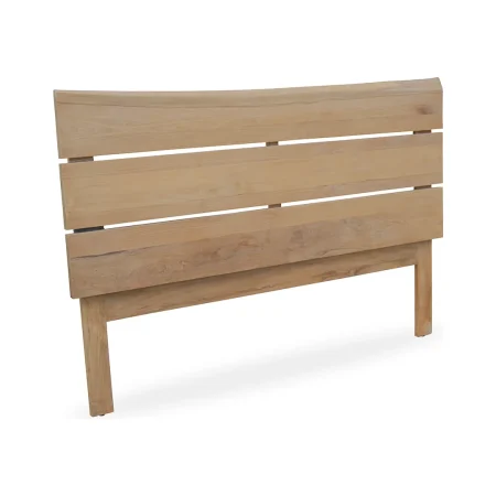 Cabecero Terra en madera de teca maciza hecho a mano con sistema de anclaje incluido 162x110x5.5cm - Moycor - 6390630MYC - foto-blanco