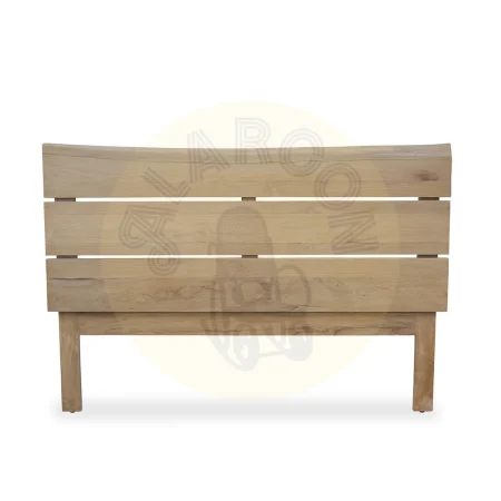 Cabecero Terra en madera de teca maciza hecho a mano con sistema de anclaje incluido 162x110x5.5cm - Moycor - 6390630MYC - foto-secundaria-1