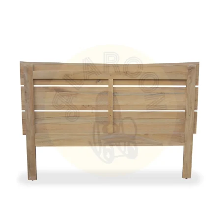 Cabecero Terra en madera de teca maciza hecho a mano con sistema de anclaje incluido 162x110x5.5cm - Moycor - 6390630MYC - foto-secundaria-2