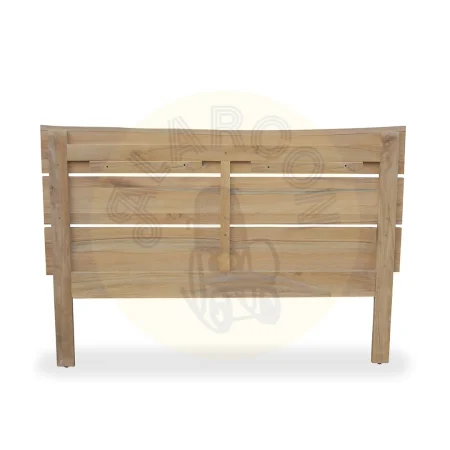 Cabecero Terra en madera de teca maciza hecho a mano con sistema de anclaje incluido 162x110x5.5cm - Moycor - 6390630MYC - foto-secundaria-3