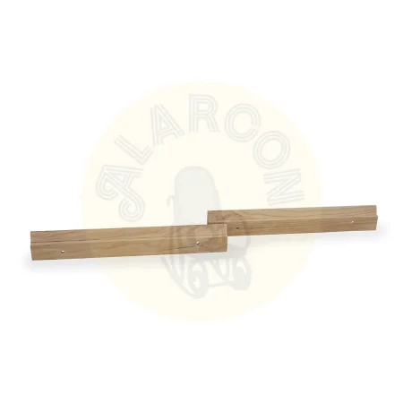 Cabecero Terra en madera de teca maciza hecho a mano con sistema de anclaje incluido 162x110x5.5cm - Moycor - 6390630MYC - foto-secundaria-4