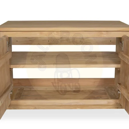 Mueble de baño Teka Natura 2 puertas en madera maciza hecho a mano - Moycor - 6391002MYC - foto-secundaria-6