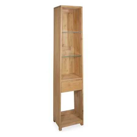 Estantería de baño Teka Natura 1 cajón y 4 estantes hecha a mano en madera maciza - Moycor - 6391003MYC - foto-blanco