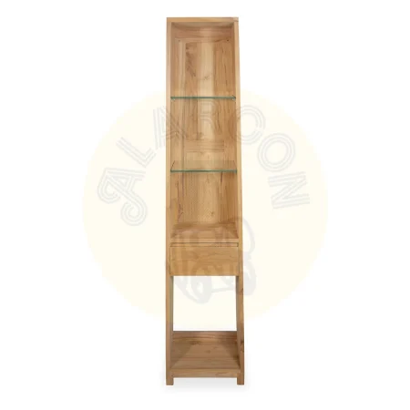 Estantería de baño Teka Natura 1 cajón y 4 estantes hecha a mano en madera maciza - Moycor - 6391003MYC - foto-secundaria-1