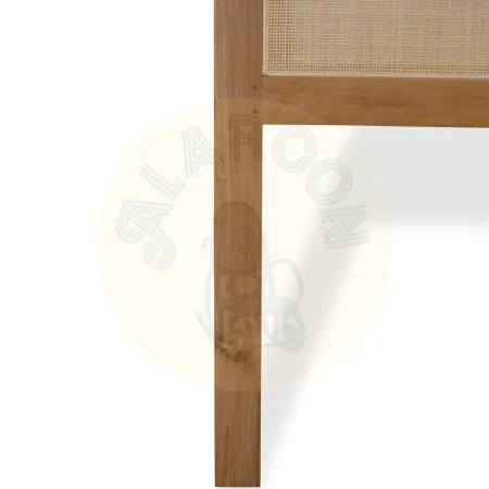 Cabecero de madera de teca con rejilla hecho a mano 160x130x3cm - Moycor - 6391060MYC - foto-secundaria-3