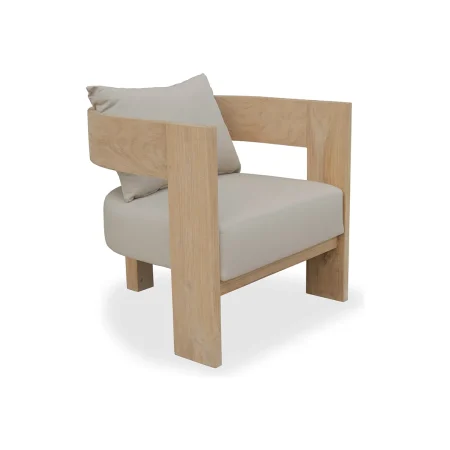 Sillón Aira de madera de teca hecho a mano 70x69x70cm - Moycor - 6392011MYC - foto-blanco