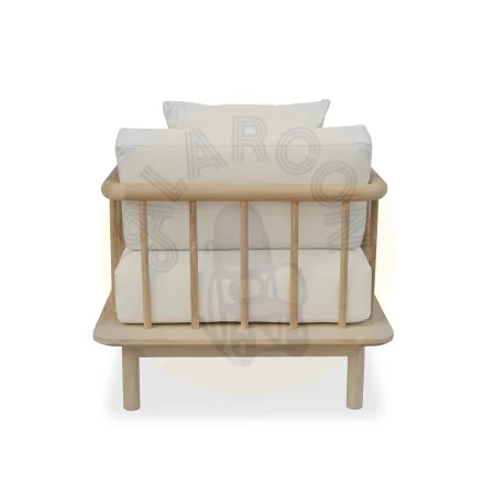 Sillón Namira en madera de teca hecho a mano asiento 45cm 80x80x80cm - Moycor - 6397002MYC - foto-secundaria-3
