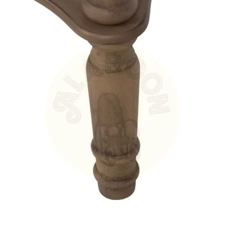 Mesita auxiliar marrón en DM con estructura de pino 40x40x66cm - Ixia - 640419IX - foto-secundaria-6