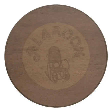 Mesita auxiliar marrón en DM con estructura de pino 40x40x66cm - Ixia - 640419IX - foto-secundaria-7