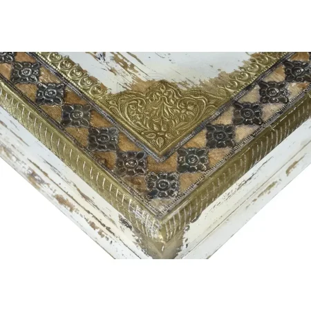 Mesa de centro Savi en madera de mango con detalles en bronce 140x80x45cm - Giner y Colomer - 6490GYC - foto-secundaria-2