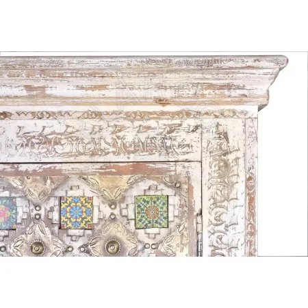 Armario Bakhra de madera de mango con detalles en azulejo y bronce 100x40x185cm - Giner y Colomer - 6572GYC - foto-secundaria-3